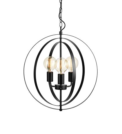 Markslöjd ORBIT Pendant 3L Matt Black