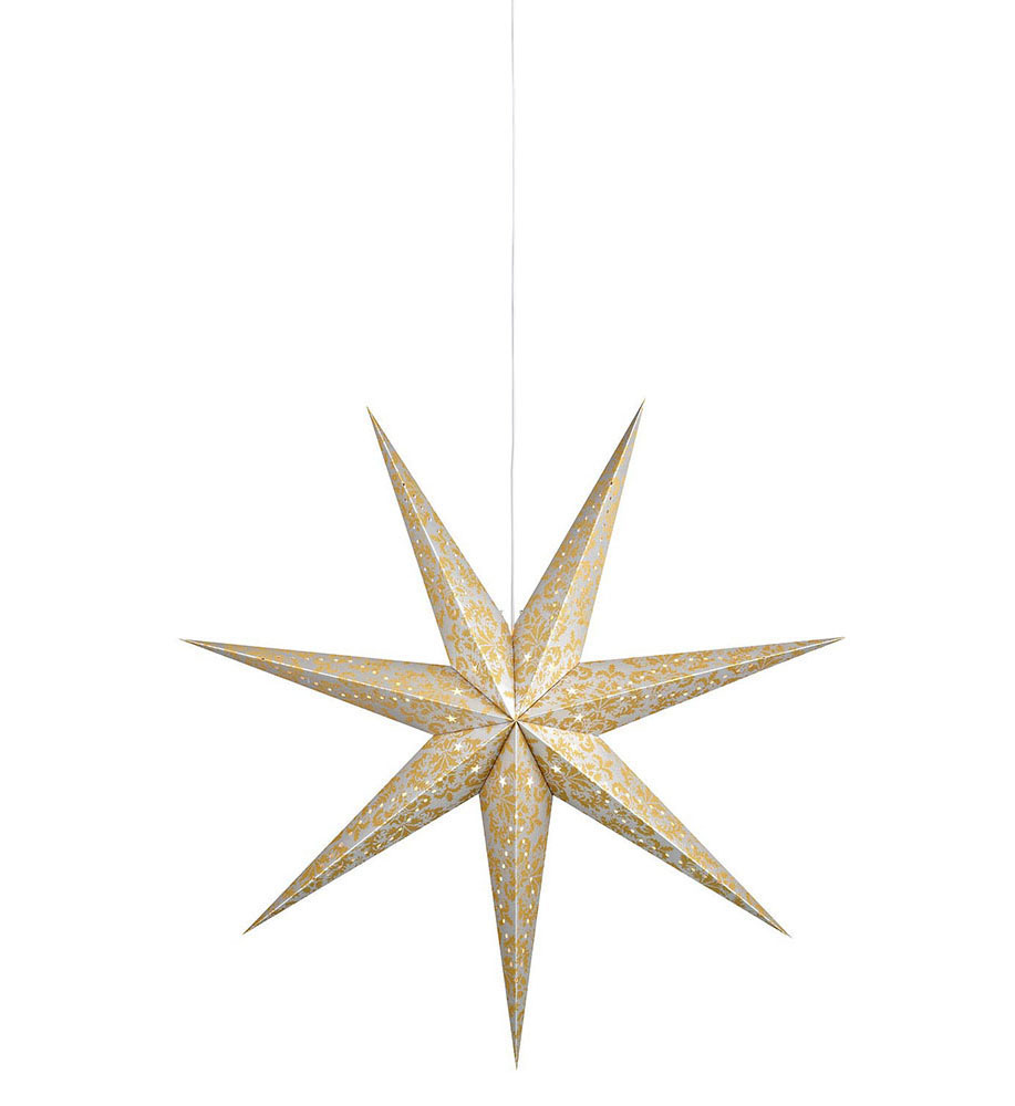 MARKSLÖJD AUGUSTA PENDANT STAR 75CM SLIM GOLDEN