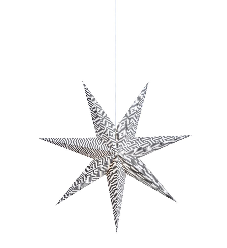 MARKSLÖJD ERNA PENDANT STAR 75CM GREY