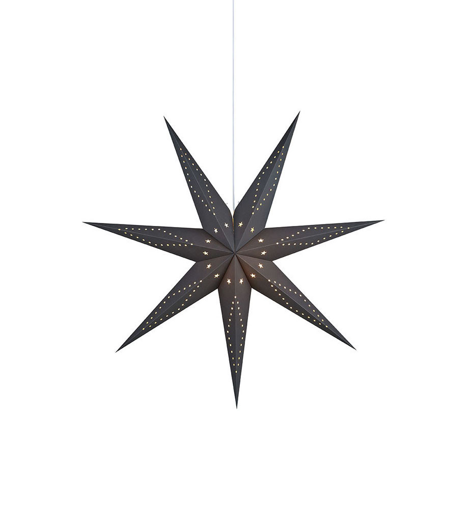 MARKSLÖJD PALLAS PENDANT STAR 75CM GREY