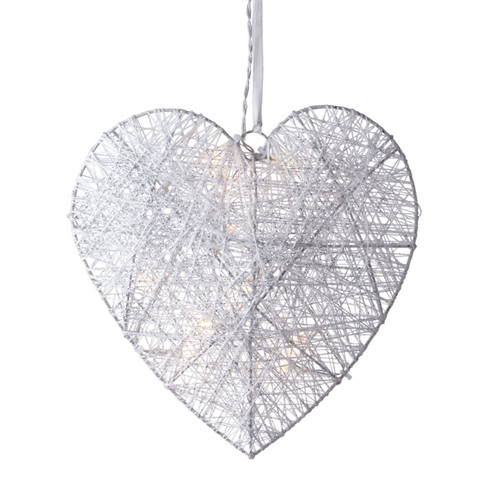 MARKSLÖJD SIA HEART 25CM 10L LED WHITE METAL