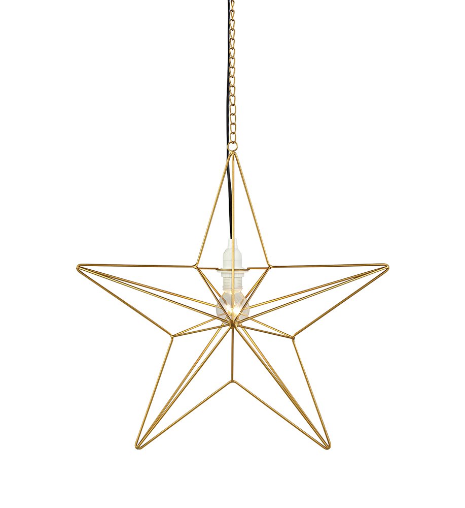 MARKSLÖJD TJUSA Pendant Decoration 42cm E14 Golden