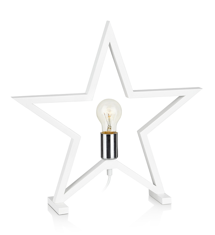 MARKSLÖJD MARTA Table decoration Star E27 White