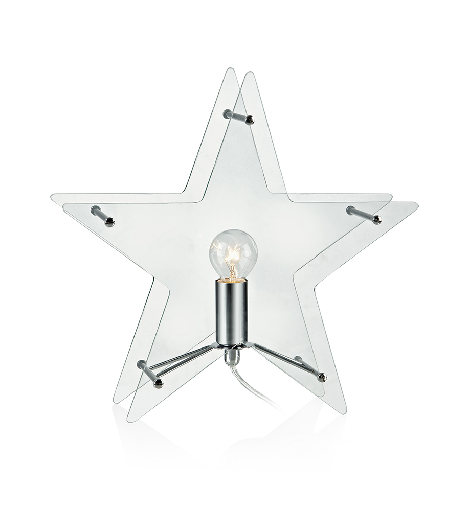 MARKSLÖJD KLANG Tabledeco Glass Star E14 Clear