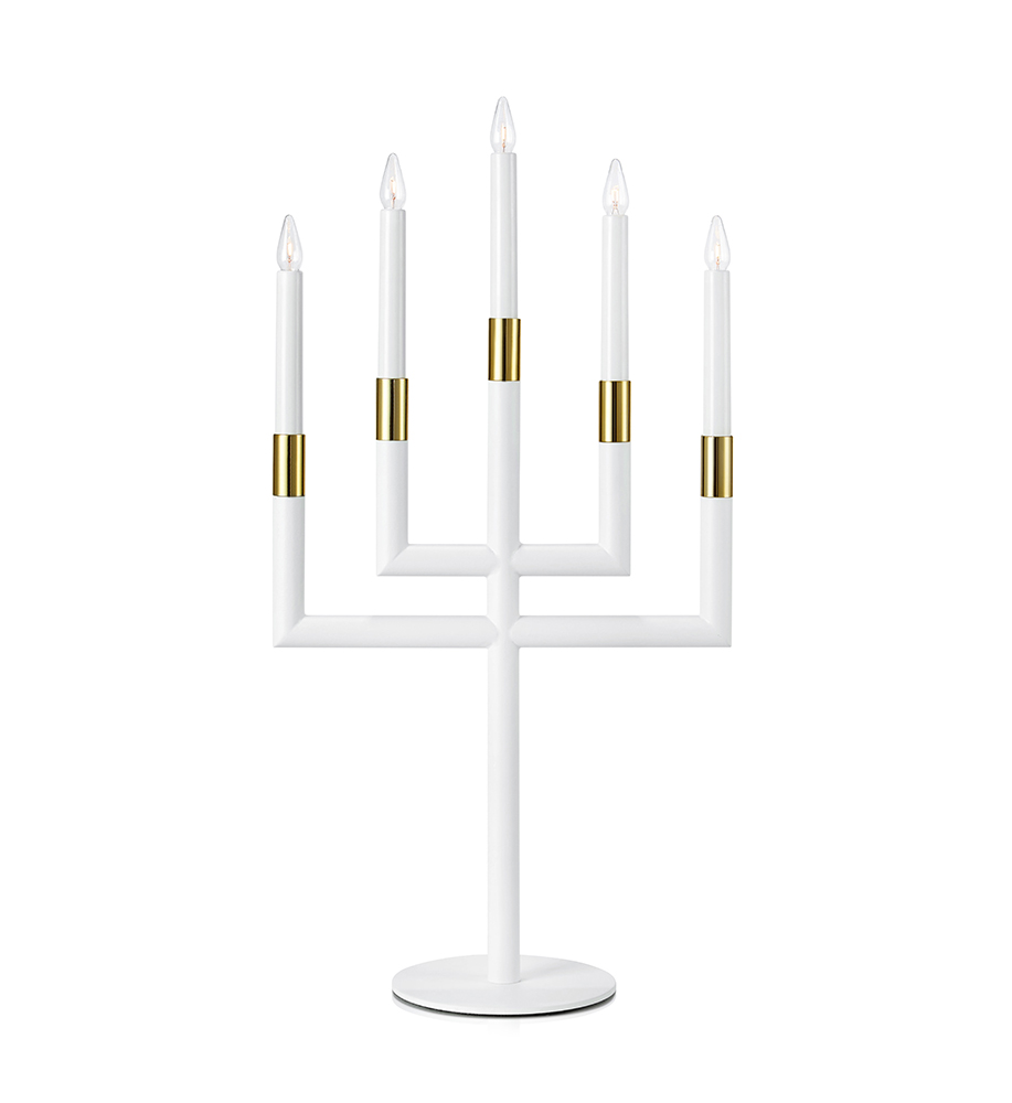 MARKSLÖJD KARSTEN Candlestick 5L White