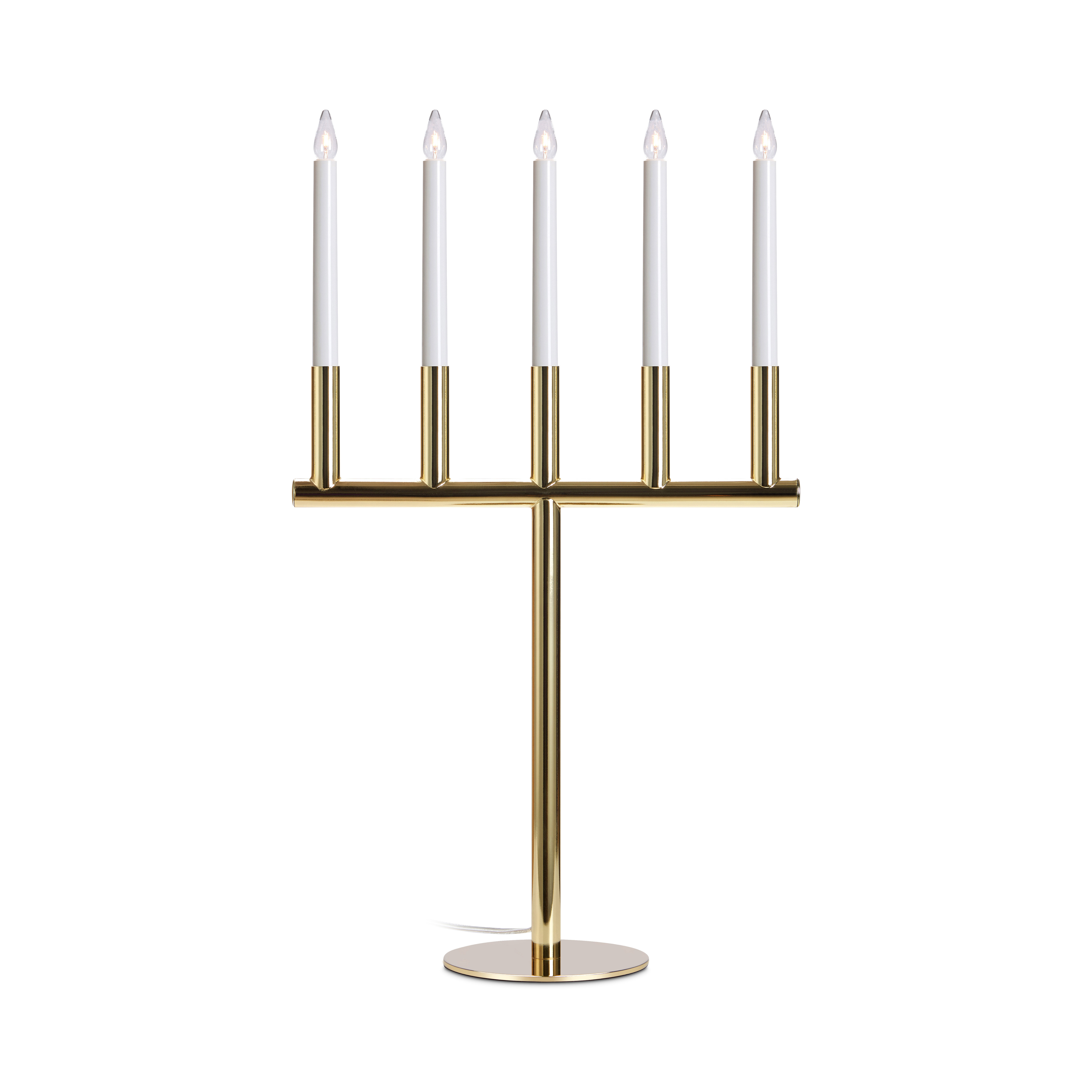 MARKSLÖJD MANHATTAN Candlestick 5L Brass