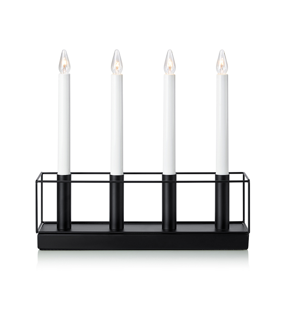 MARKSLÖJD KIRUNA Candlestick 4L Black