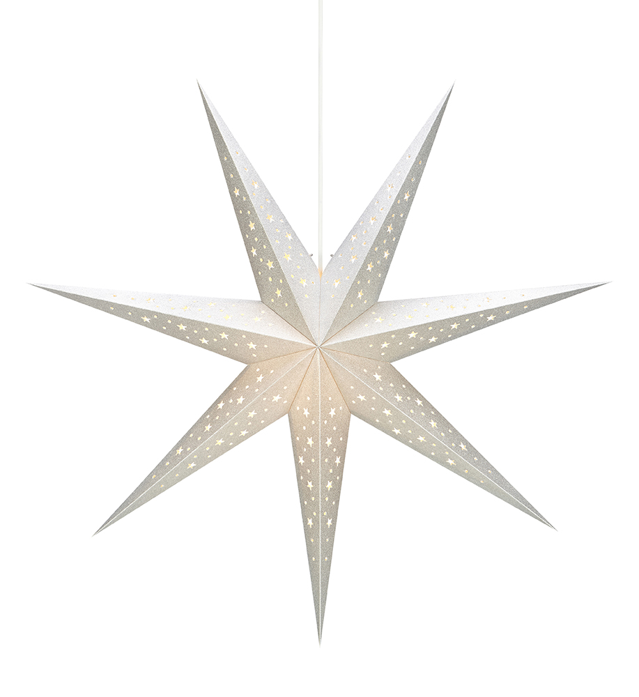 MARKSLÖJD SOLVALLA Paperstar pendant 75 Silver