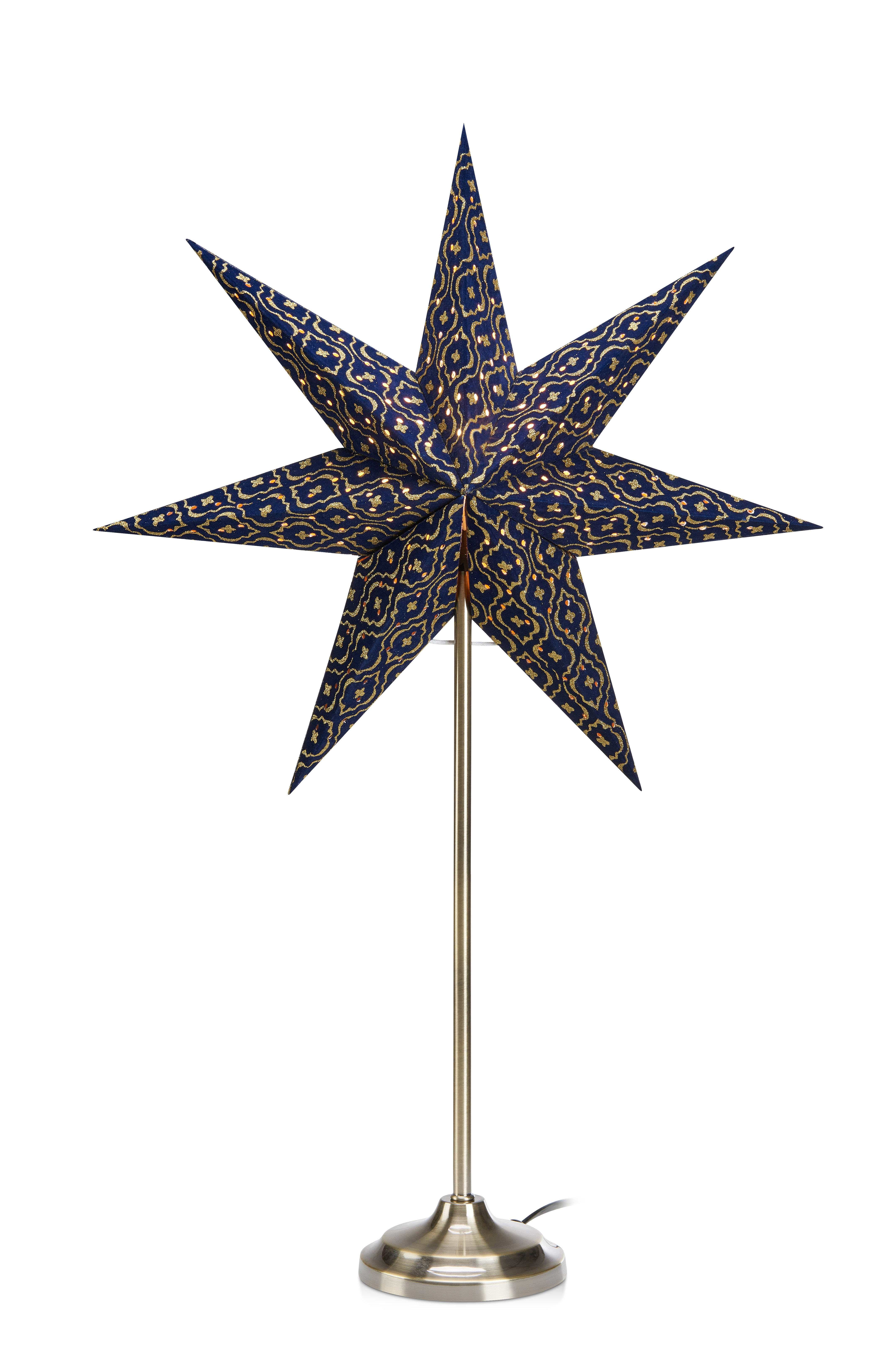 MARKSLÖJD BAROQUE Table Star 45cm Blue/Antique