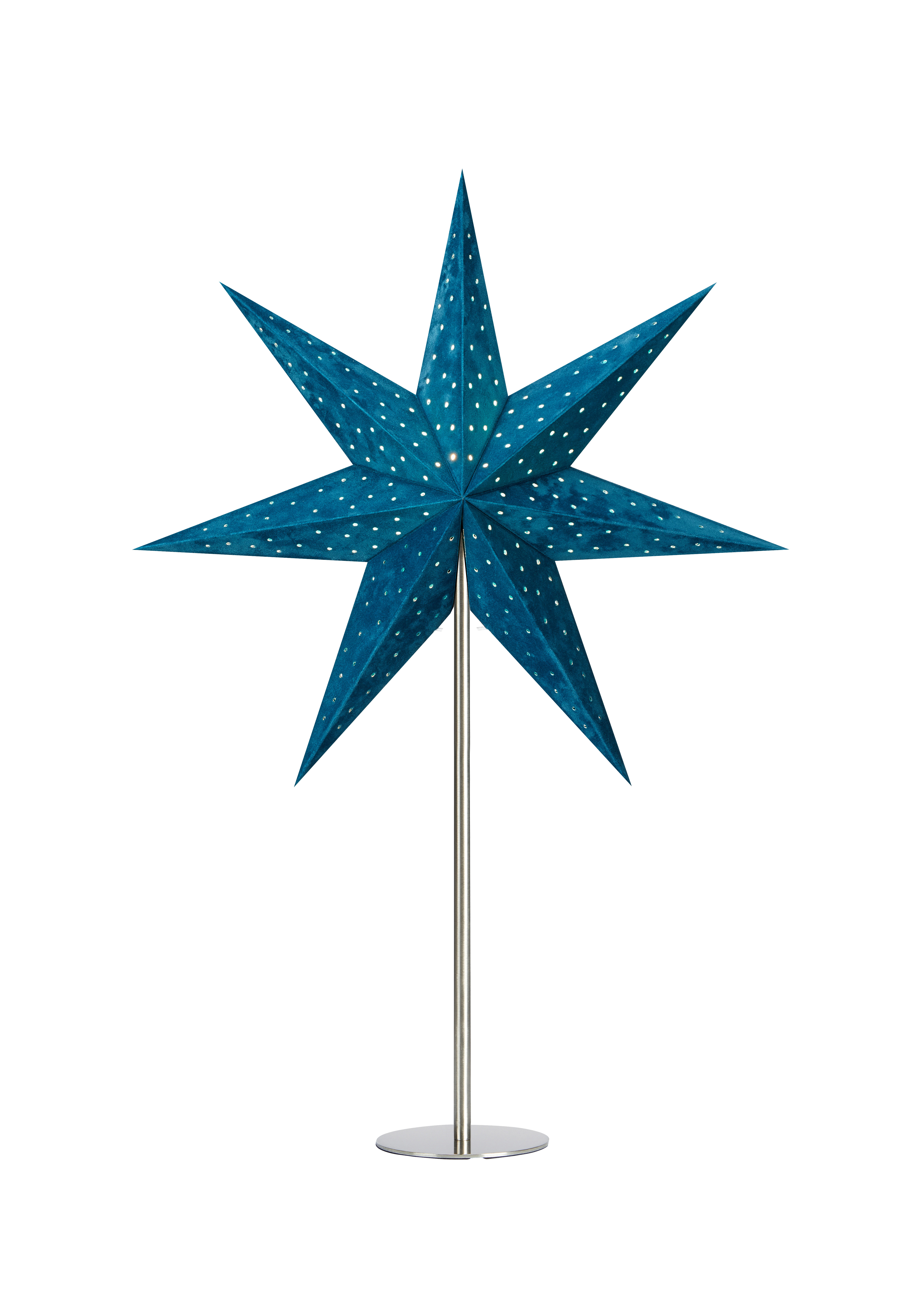 MARKSLÖJD VELOURS Table Star 45cm Blue