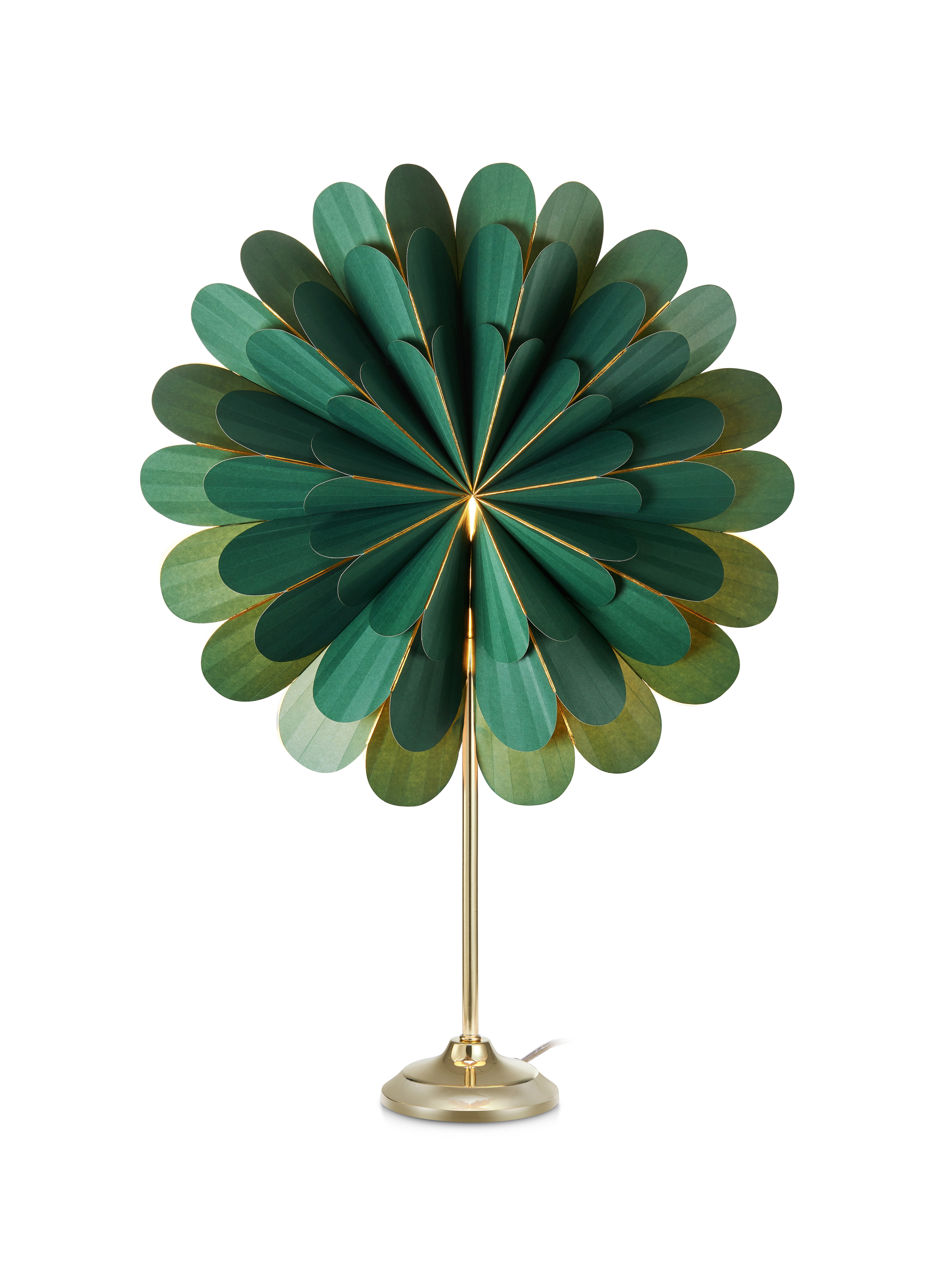 MARKSLÖJD MARIGOLD Table Star 45cm Green/Brass