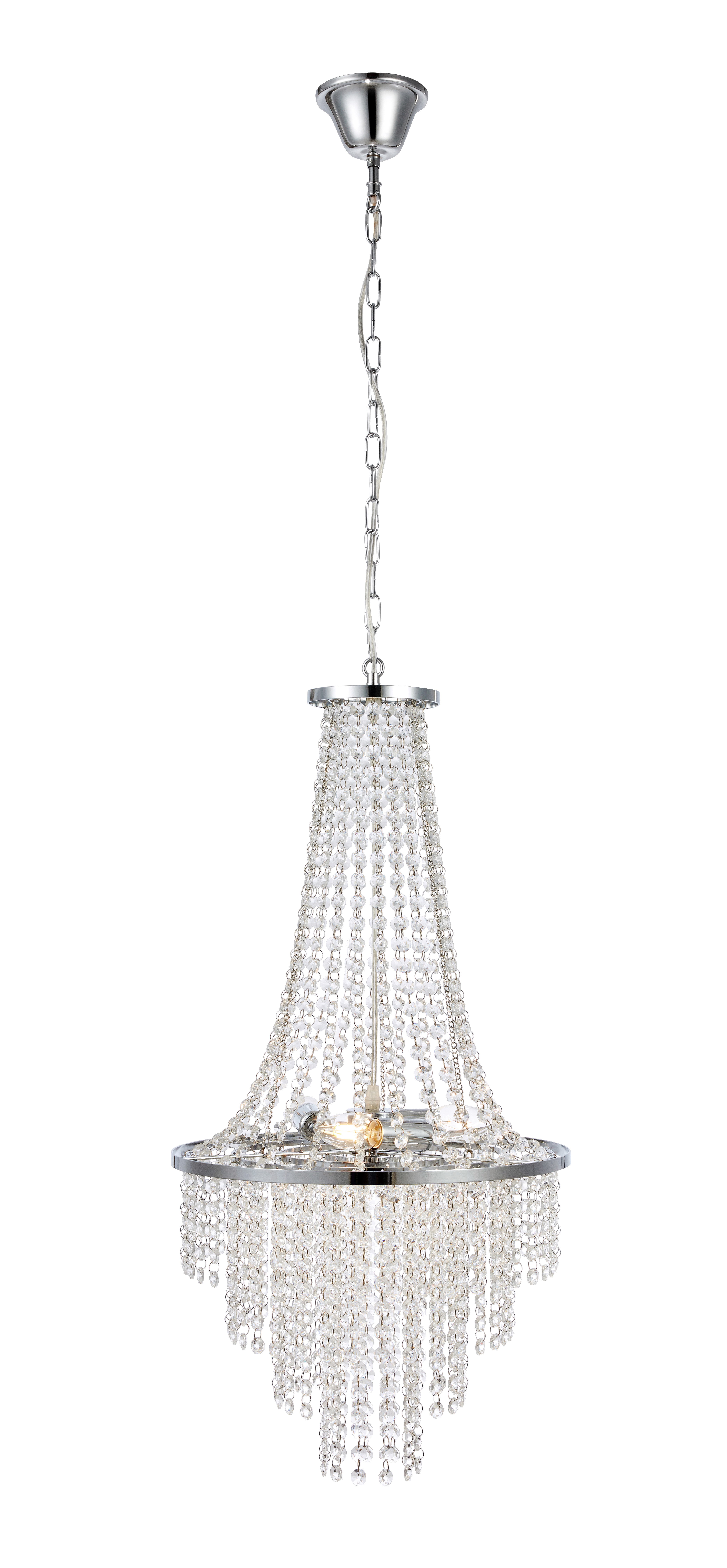 Markslöjd ALLINGTON Chandelier 3L Clear/Crome