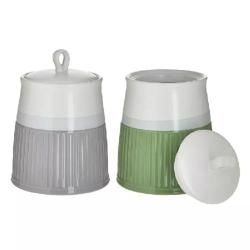 Coffee/Sugar Jar Set Of 2