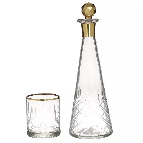 Set Of Decanter And 6 Glasses