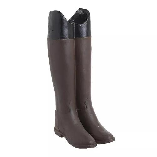 POLYRESIN UMBRELLA HOLDER 'BOOTS' BROWN/BLACK 20X25X58