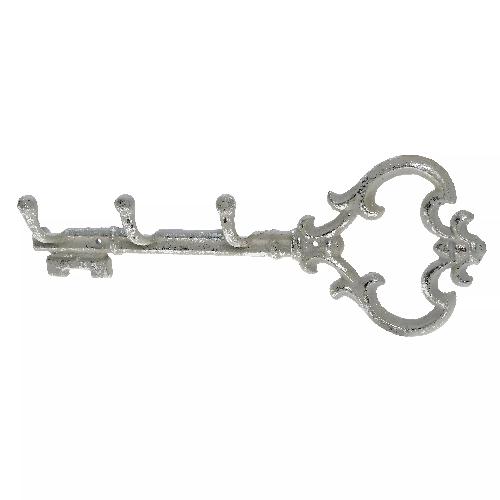 METAL WALL HANGER IN GREY/SILVER COLOR 33Χ4Χ12