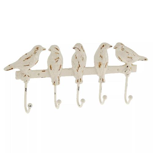 METAL HANGER IN ANTIQUE WHITE COLOR 30X4X13