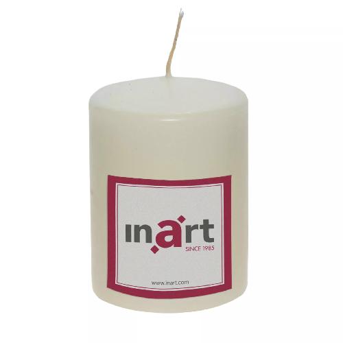 PARAFFIN CANDLE IN CREAM COLOR 7X10