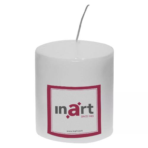 Paraffin Candle In White