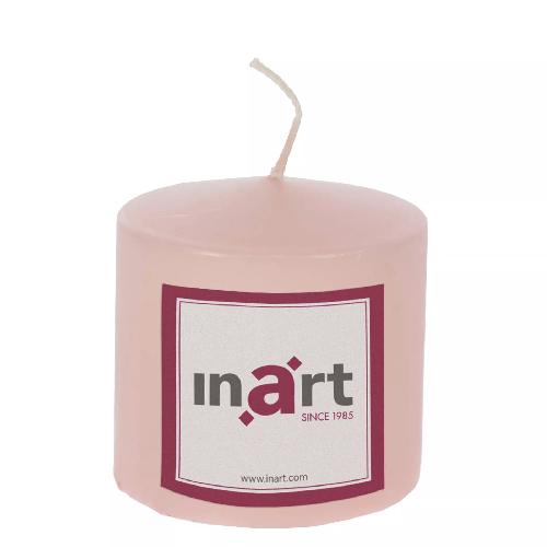 Paraffin Candle In Salmon Color