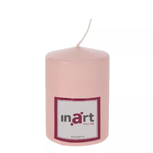 Paraffin Candle In Salmon Color