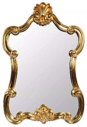 WALL GOLD MIRROR POLYRESIN 61X6X90