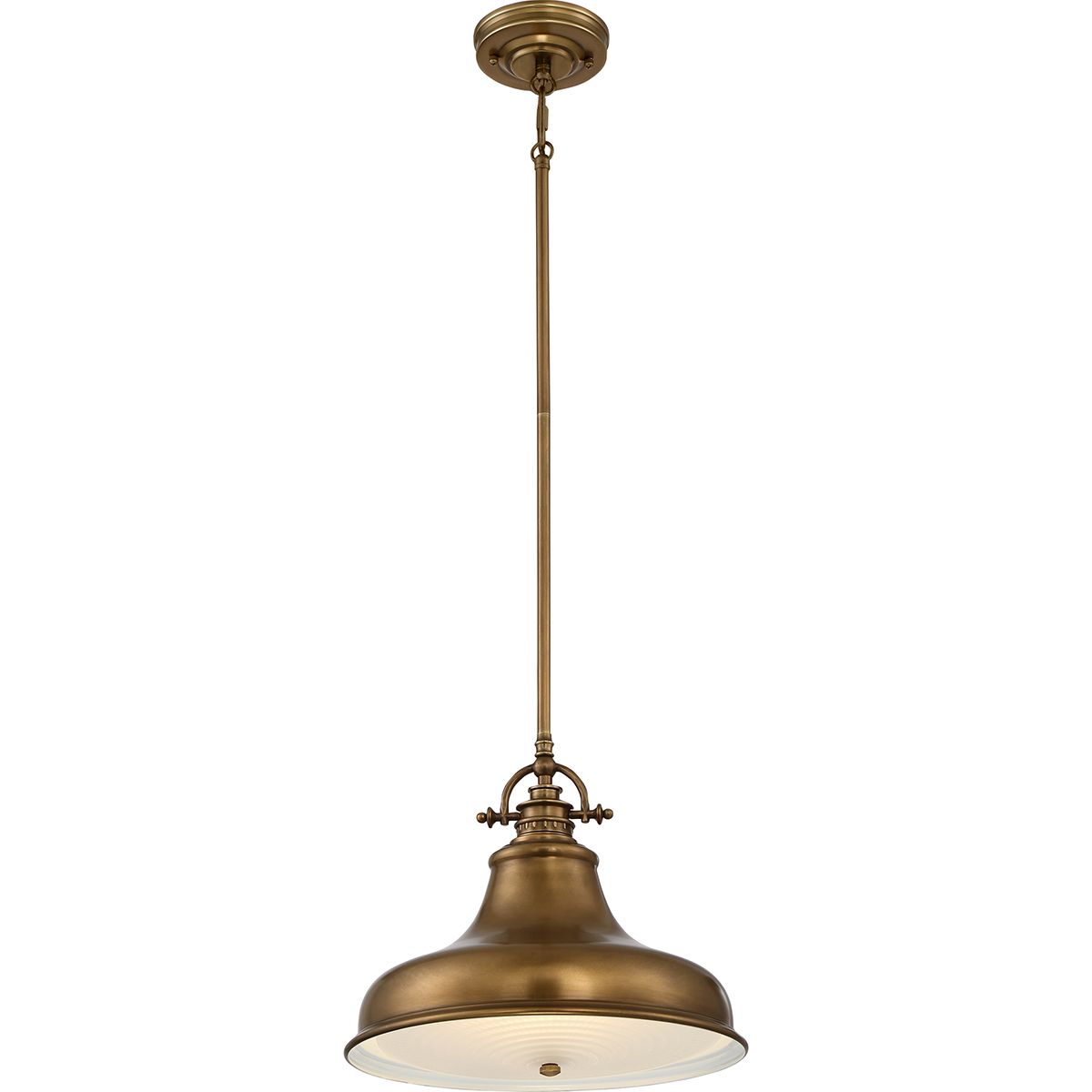 Elstead Emery Weathered Brass Medium Pendant