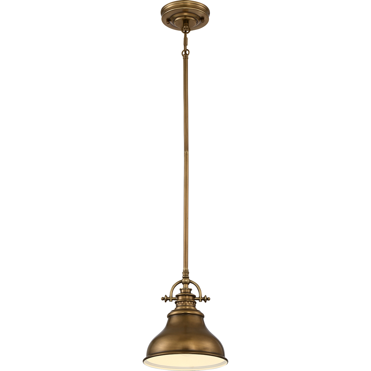 Elstead Emery Weathered Brass Small Pendant