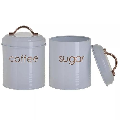 Coffee/Sugar Canister Set Of 2