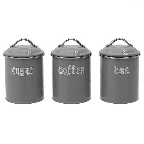 Coffee/Sugar/Tea Canister Set Of 3