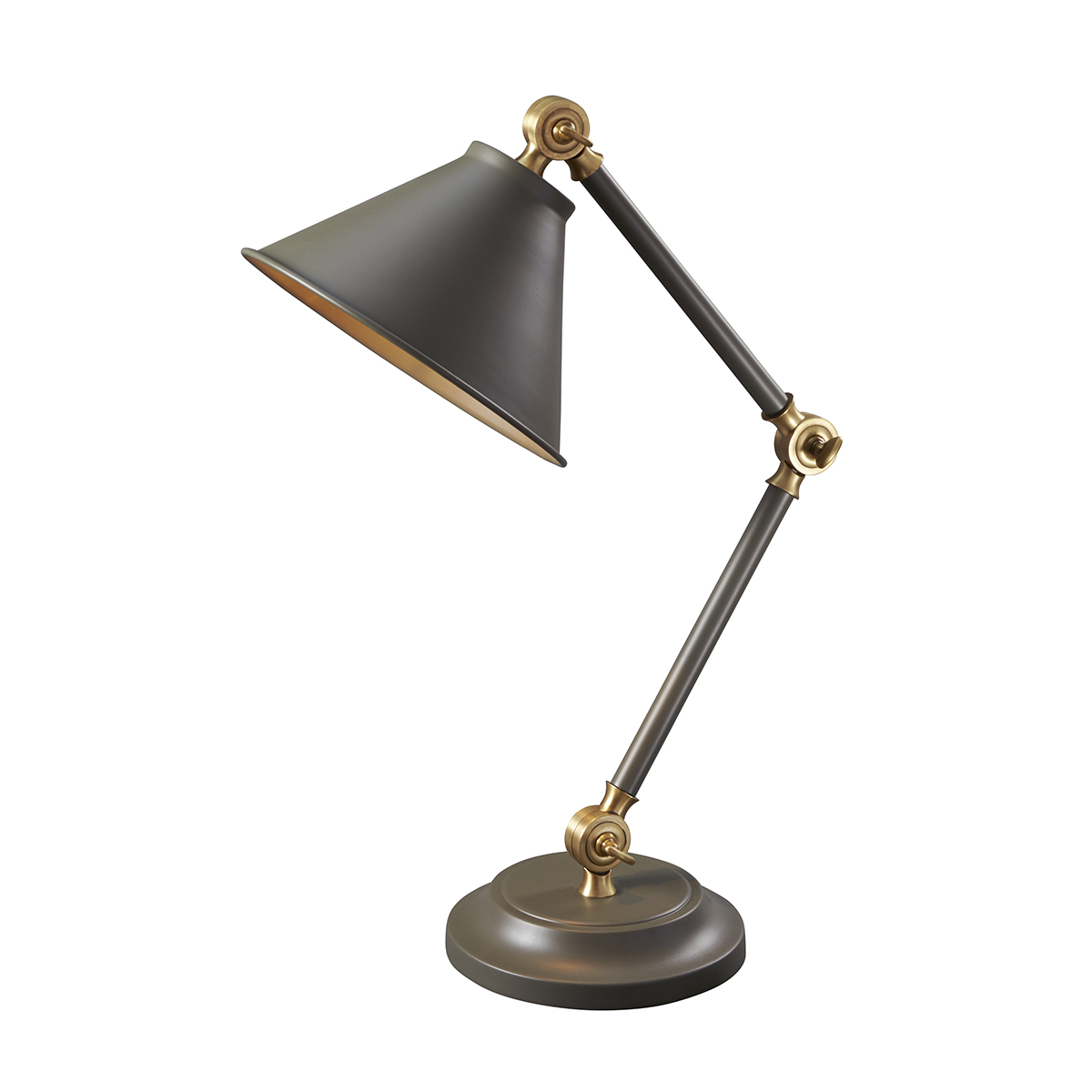 Elstead Provence Element Grey/Aged Brass Table Lamp