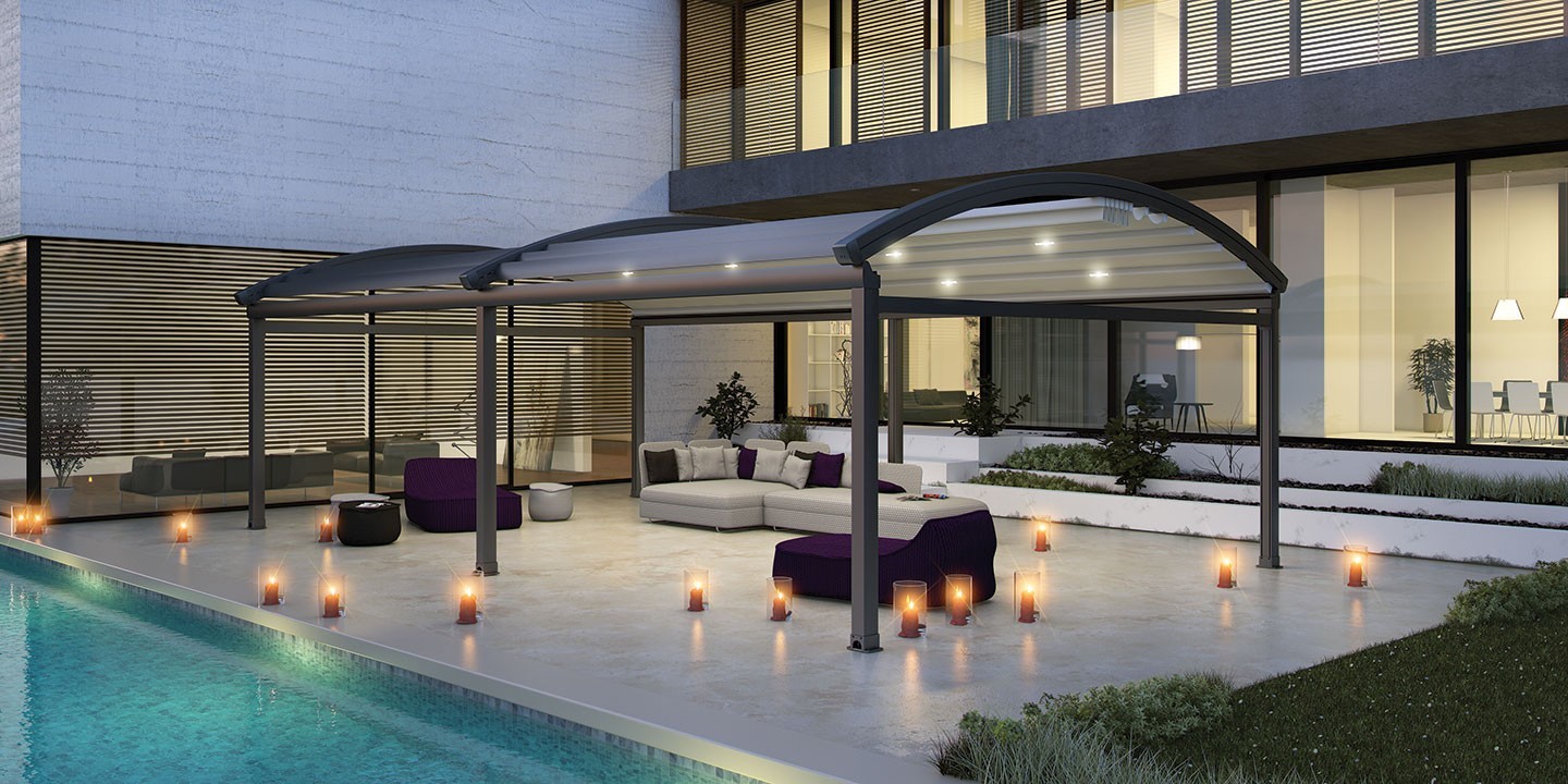 LUNA ponyvás pergola